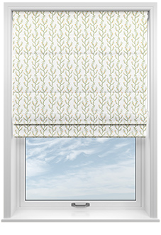 Boughton Faux Silk, Nectarine - Motorised Roman Blind